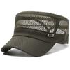 Mesh iron standard full network outdoor sunscreen hat casual flat top hat summer hat men's shading breathable summer
