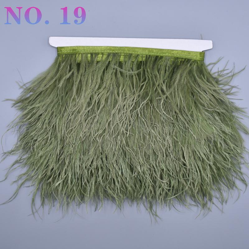 10 metrů barevná stuha z pštrosího peří 8-10 cm páska ozdoby šití kostým pštrosí peří ozdoba třásně sukně oblečení DIY dekor