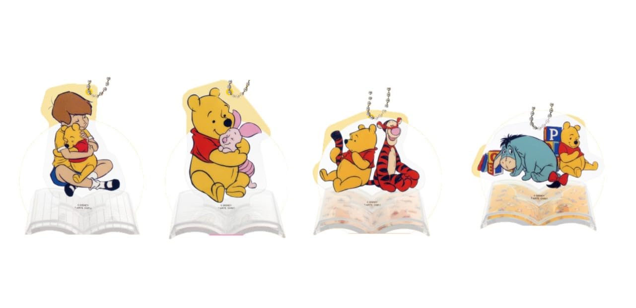 Книжная полка Винни-Пуха Гача из 4 Гача [Набор] (Полный комплект)]