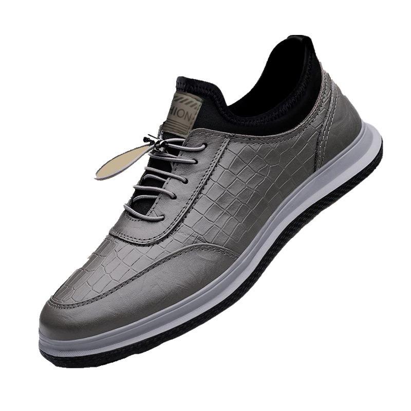 Shoes Men's Shoes Versatile Daddy Shoes Non-slip and wear-resistant leather surface Casual sports men's shoes Running shoes Student shoes
