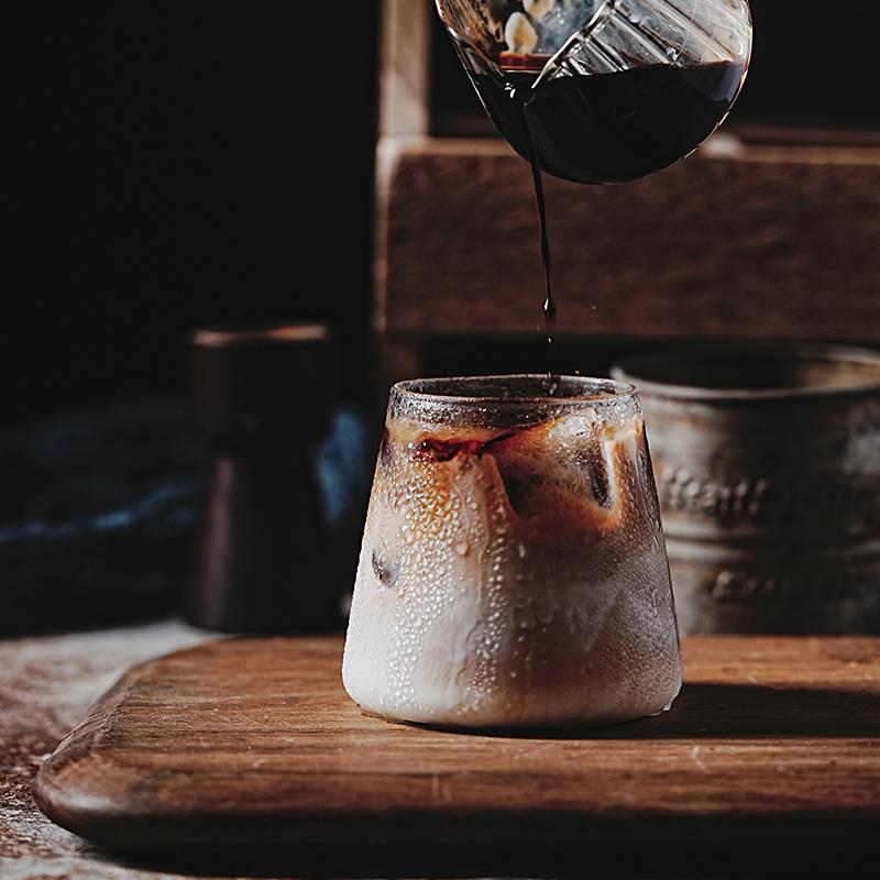 

Japanese Mount Fuji Glass Latte Coffee Cup High Borosilicate Water Cup Ins Milk Breakfast Cup Heat Resistant Gift Box 301-400ml