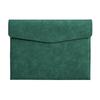 A4 Waterproof Leather Document Briefcase with Snap Closure and Large Capacity