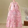 Elegant Woman Summer Dress Casual Loose Plus Size Sleeveless Long Dresses Female Clothing