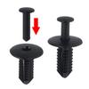 100pcs Bumper Fastener Fixed Clamp A1249900492 1249900492 for C Class Wheel Mudguard Trim Clips Rivet Auto Accessories