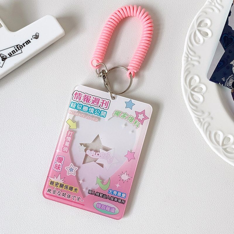 Ins Cute Phone Camera Shape Photo Card Holder Acrylic Heart-shaped 3 Inch Idol Photo Protective Display Sleeves Stationery