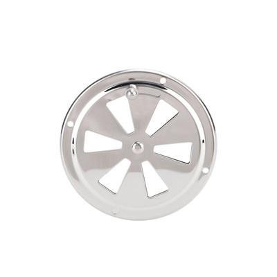 Cabin Ventilation Plate Marine Grade Stainless Steel Round Louver Vent Cover with Side Knob for Boat Yacht RV