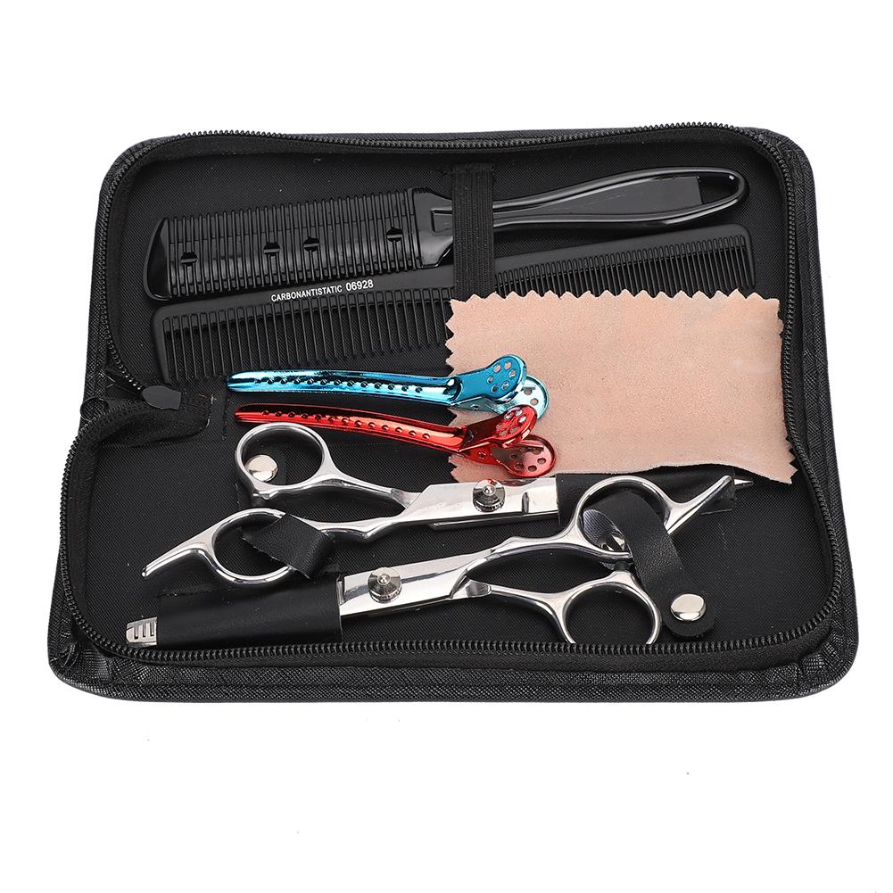 Profesjonelt hårklippesett Barber Frisør Tynnesaks Flat Saks Kit