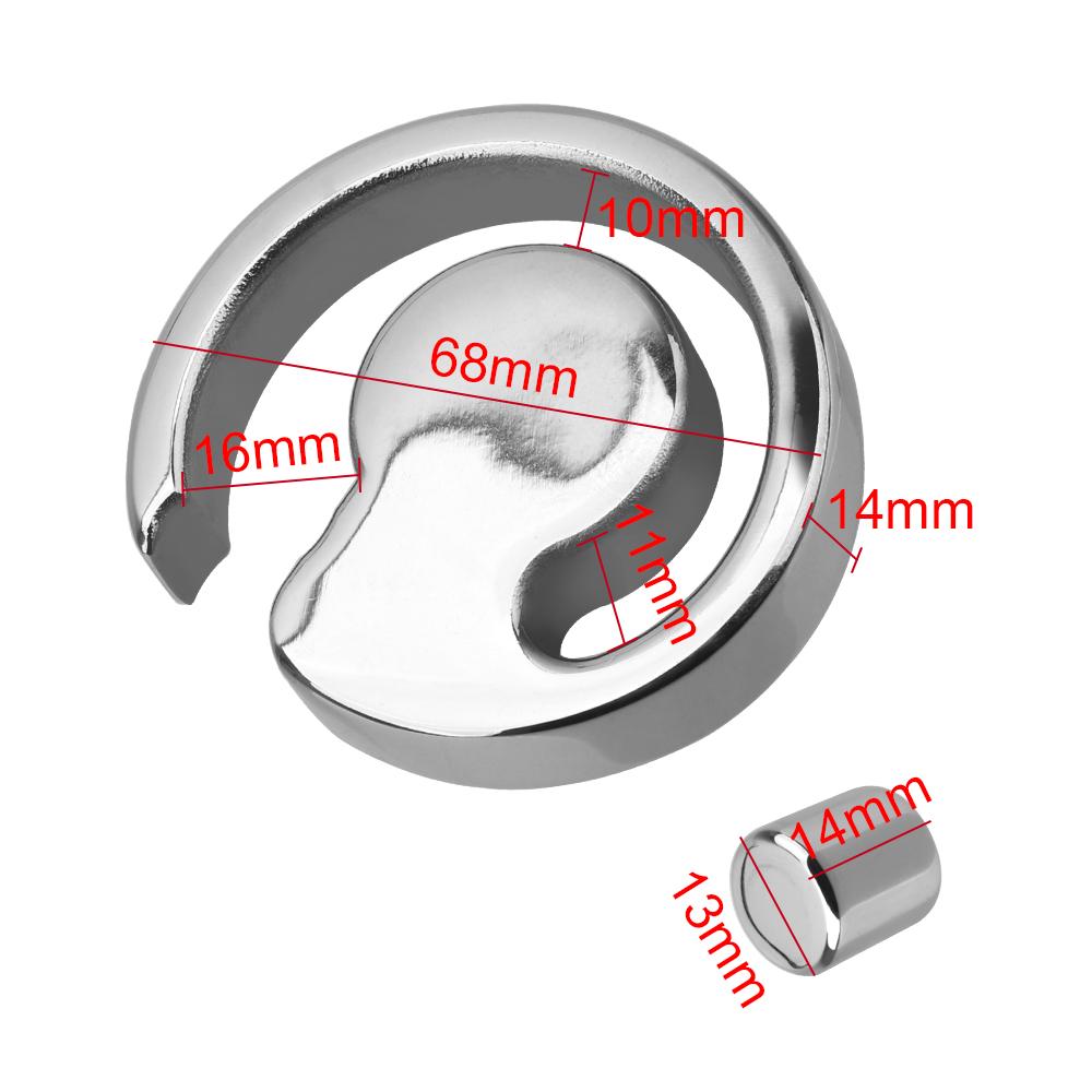Anneau pénien en acier inoxydable pour adulte, pendentif, boule de bondage, civière scrotale, jouet sexuel pour homme