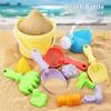 Sand Play Tool Set Sand Shovel Bucket Sandcastle Toy For Children With Bright Color for Parents Kids Beach Vacation