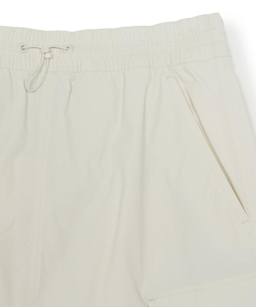 Emelbi Women'S Gorpcore Shirred Cargo Long Skirt Bos (D.Cream)