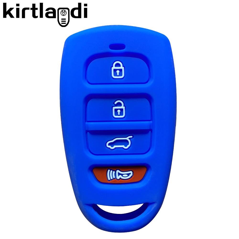 Silikonový obal držák na klíče od auta pro Kia Magentis Carens Sonata sorento rio soul forte pro Hyundai Tucson accent Santa Fe Avante