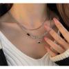 Double-layer Stacked Tetragonal Star Necklace Women's Cold Wind Niche Light Luxury High-end Versatile Couple Collarbone Chain