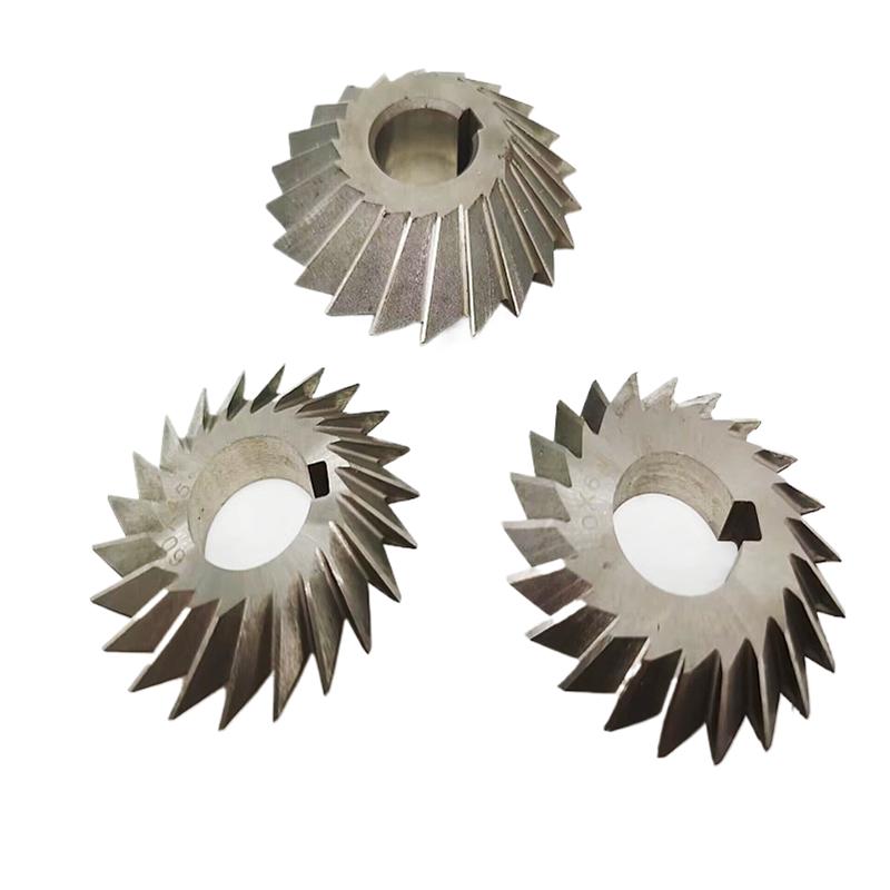 HSSM2 Double angle milling cutter with a diameter of 35 45 60 75 80mm and 30 45 60 75 90 degrees is used for milling steel parts