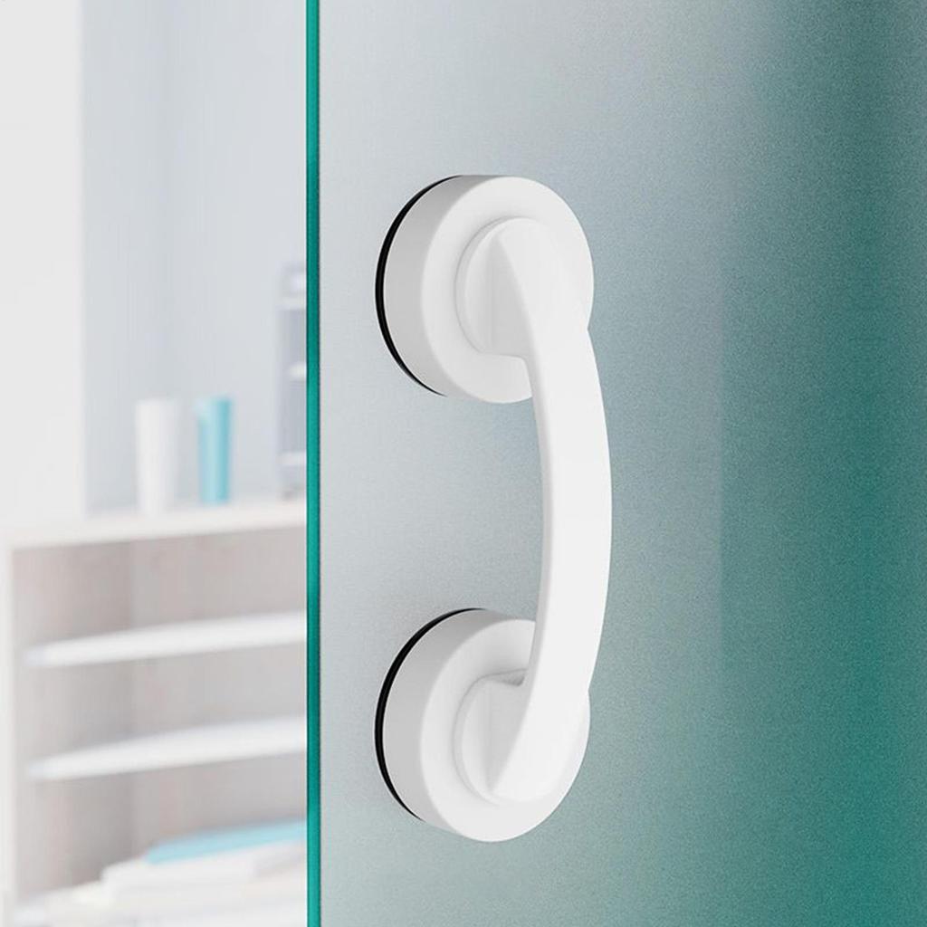 Suction Cup Shower Handle Glass Door Handle No Drilling Grip Wand Push Pull Helper Strong Vacuum Grab Puller for Mirror Bathroom