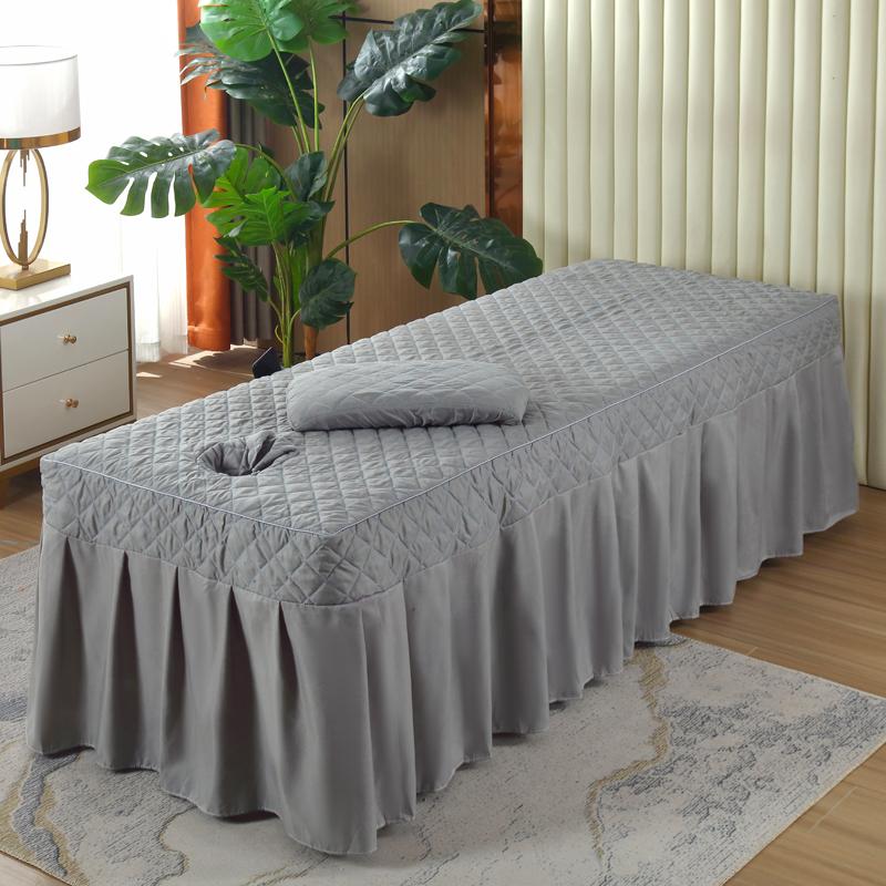 

Massage Bedsheet with Holes Spa Beauty Salon Bed Skirt High End Club Skin Friendly Soft Bed Cover Height 53cm Only Bed Skirt 80x190cm bed cover