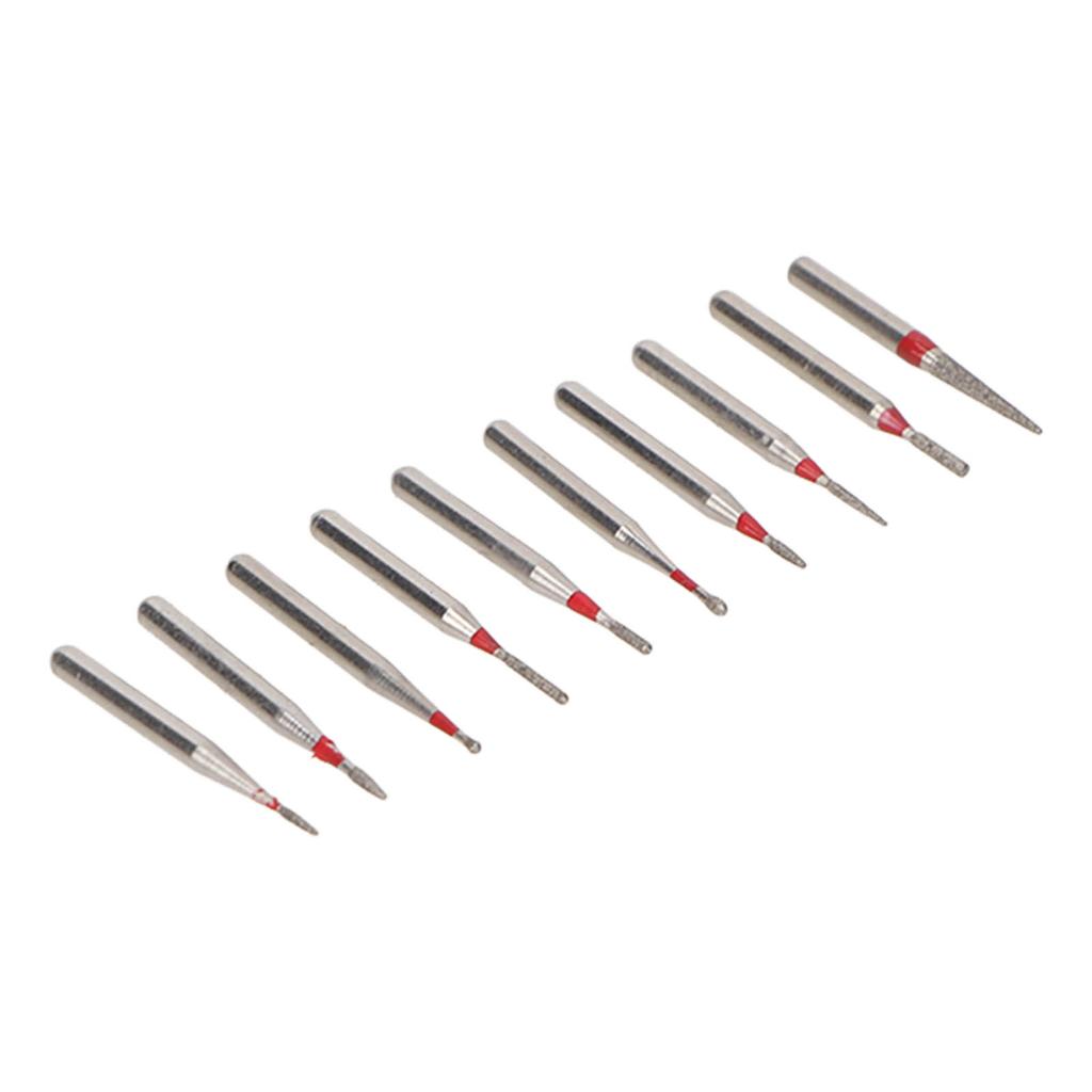 10pcs Dental Burs Hardness Teeth Polishing Dental Stainless Steel Burs for High Speed Handpiece