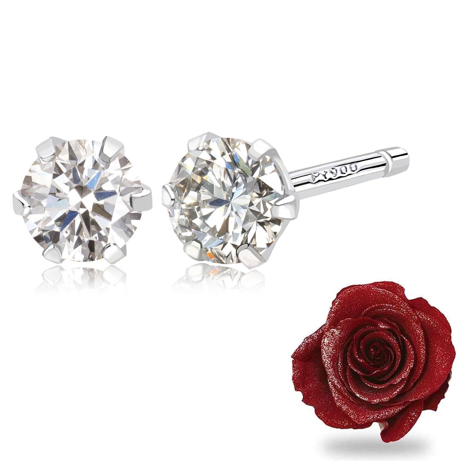 

Sears Platinum Одиночный Сохраненный Антикварный с Женскими Серьгами, 900, Бриллиант, Цветок, Красный, Коробка, ve-hi01ct-pt-1218-31