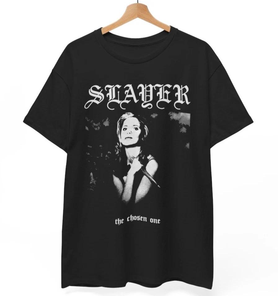 Slayer BTVS Metal Mashup Shirt: Buffy the Vampire Slayer, Music Unisex Shirt M