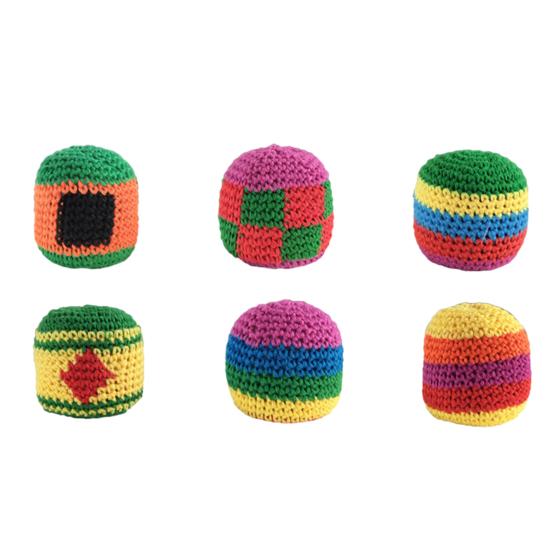 Balles de Jonglage au Crochet pour Enfants, Sacs Doux Tissés à la Main pour Améliorer les Compétences, le Fun, l'Équilibre, les Réflexes, la Coordination, Jeu en Plein Air & Cadeaux de Fête