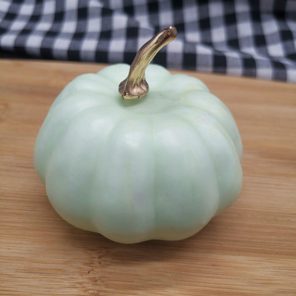 Fake Vegetable Artificial Pumpkin Halloween Decoration Fall Harvest Decor Simulation Pumpkin Model