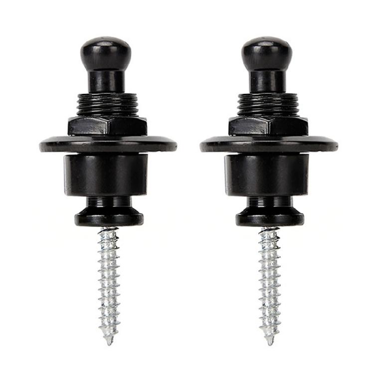 Set of 2 Guitars Strap Safe Locks Elegant Buttons Guitar Accessory Set Metal Strap Locks Electric Guitar Part for Repair