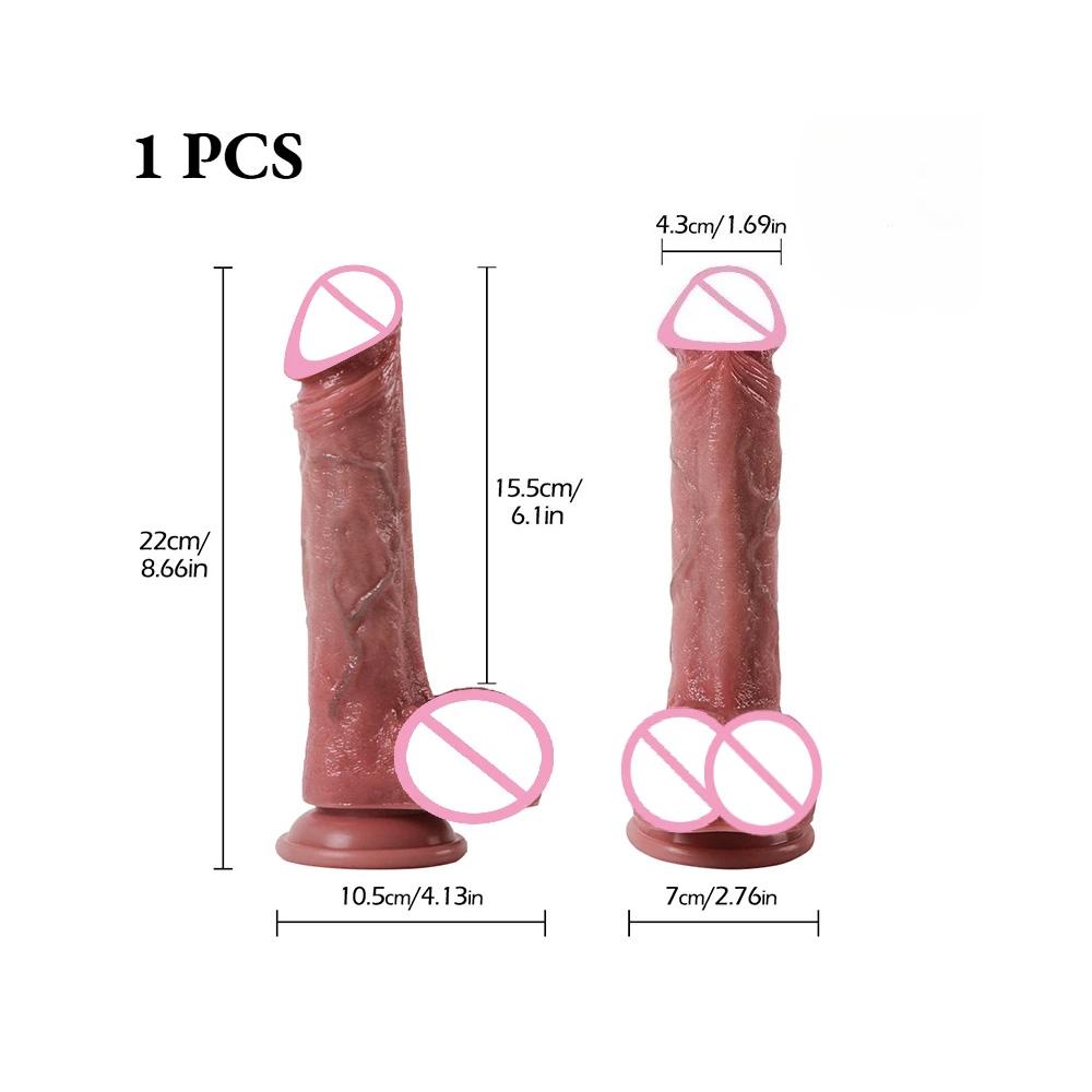 Realistic Dildo Waterproof Silicone Penis Adult Sex Toys G-spot Anal Stimulation Masturbator Dildo with Suction Cup Adult SexToy