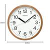 Seiko Clock Wall Radio Control Analog Wooden Frame Natural Color Wood Diameter 304.7cm KX249B