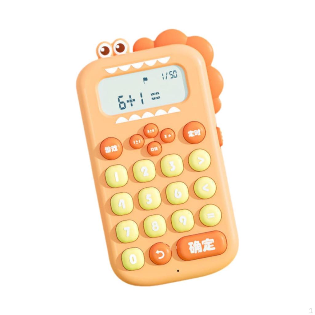 Animal Mechanical Calculator Teaching Aids Dinosaur Shaped for Boys Girls Kids