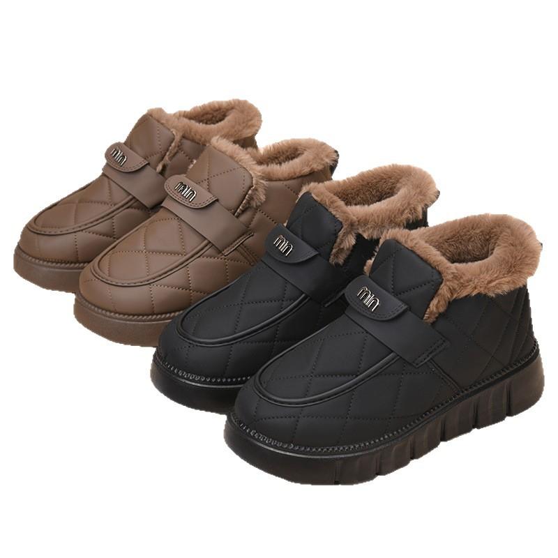 New thick-soled warm snow cotton piled and thickened women's winter shoes cold-proof and non-slip snow boots women