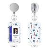 Chest Badge & ID Card Holder with Lanyard Strap and Retractable Buckle