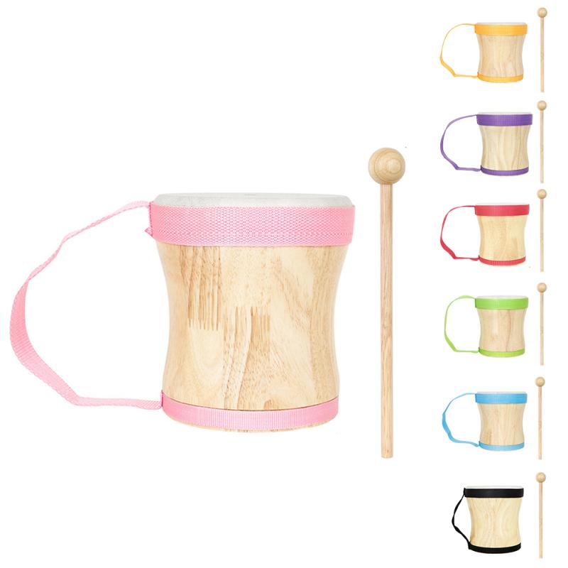 

Детские бонго-барабаны, деревянные барабаны из натуральной козьей кожи, набор ударных инструментов, ритм-музыка, бонго с барабанной палочкой