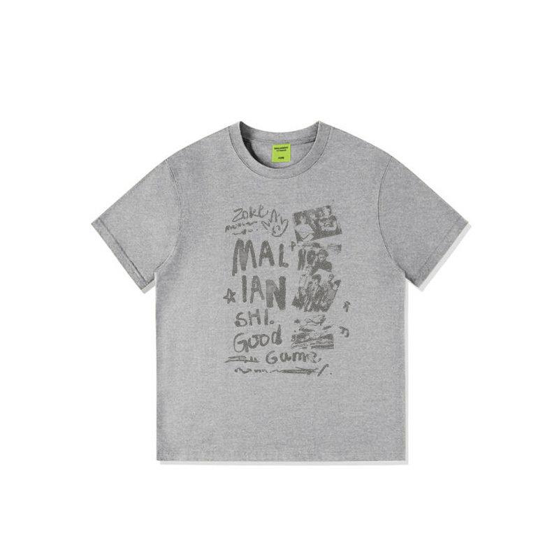 Pure Cotton Summer White Short-sleeve T-shirt for Women, New American Trendy Brand Loose Plus-size Girl High-end Letter Top