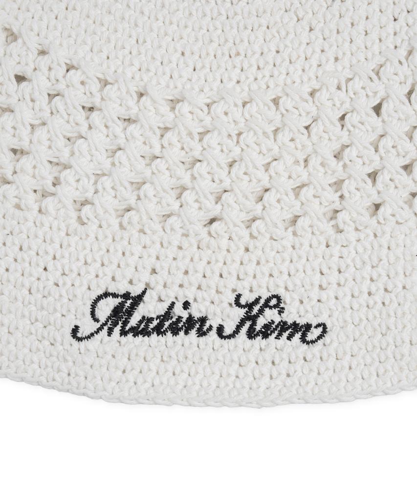 Mattengkim Crochet Cotton Bucket Hat In White