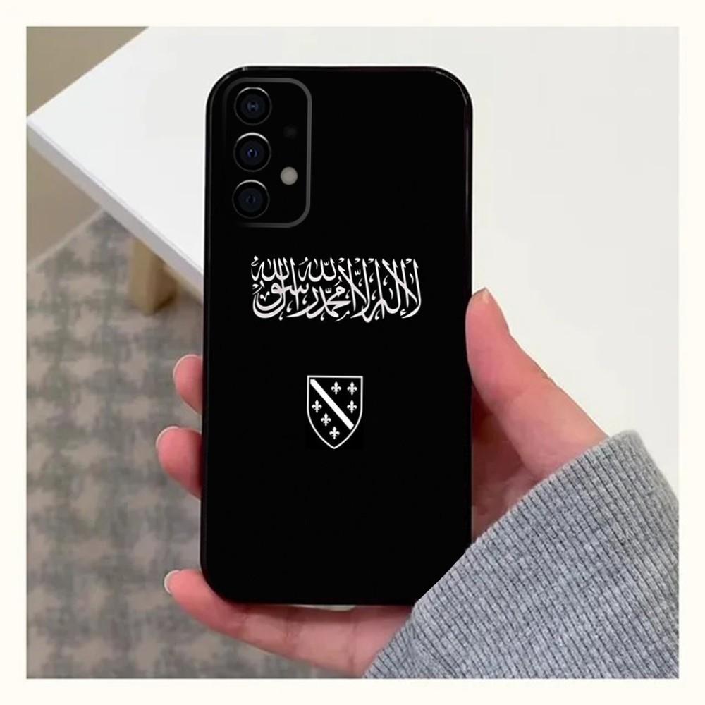 Bosna i Hercegovina Heart Phone Case For Samsung Galaxy A13,A21s,A22,A31,A32,A52,A53,A71,A80,A91 Soft Black Cover