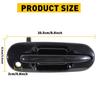 For 1997-2001 Honda CRV Exterior Door Handle Front Driver Passenger Side Black