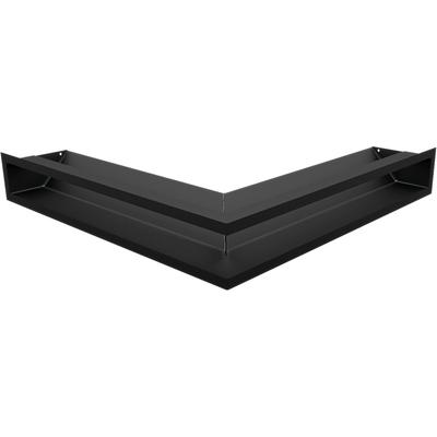Cobertura de ventilação LUFT canto 56x56x9 preto Slim