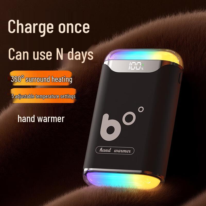 

Bobilioni USB Перезаряжаемая Цифровой Дисплей Грелка для Рук с Подсветкой