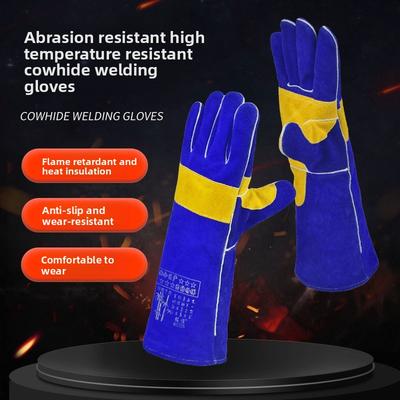 Welding Leather Gloves 776 - Flame Retardant, Wear-resistant, High-temperature Resistant, for Material Handling and Machinery Repair