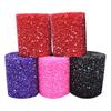 Glitter Tulle Fabric Roll 6 Inch 15 Yards Sparkling Spool Ribbon Sequin Netting for DIY Tutu Skirt Table Runner Wedding Stage Backdrop Gift Wrapping