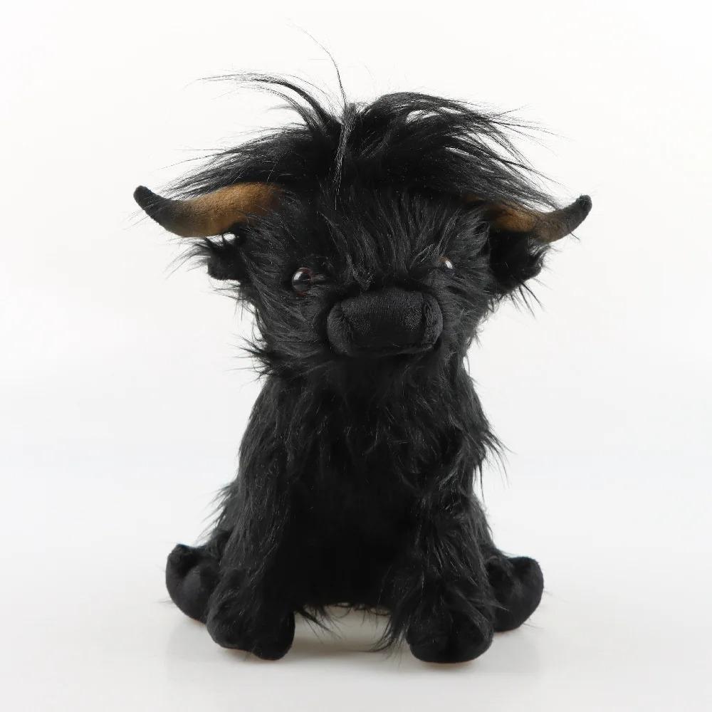 25 cm Simulation Highland Kuh Plüsch Tier Puppe Weiche Angefüllte Highland Kuh Plüsch Spielzeug Kawaii Kinder Baby Geschenk Spielzeug Hause zimmer Dekor
