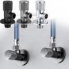 Brass Angle Valve Gray Inlet Valve Bath Outlet Valve G1/2 Basin Sink Diverter Kitchen Sink Wash Basin Water Stop Faucet