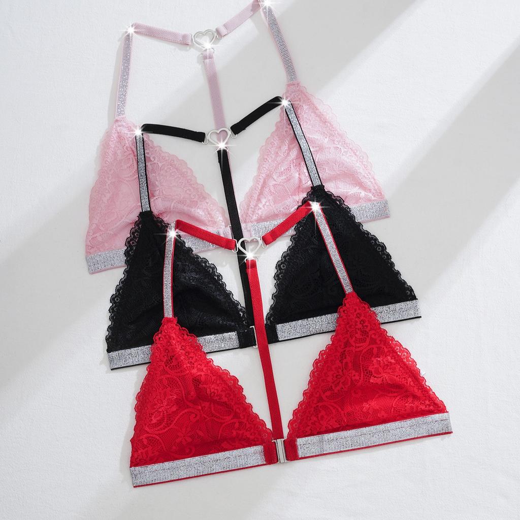 Sexy Backless Women Bras Party Underwear Fashion Female Lingerie Breathable Camisole Removable Bra Front Button Women's Lingerie