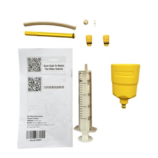 1 set kit di spurgo olio scala trasparente portatile comodo strumento di riempimento olio freno bicicletta accessorio bici