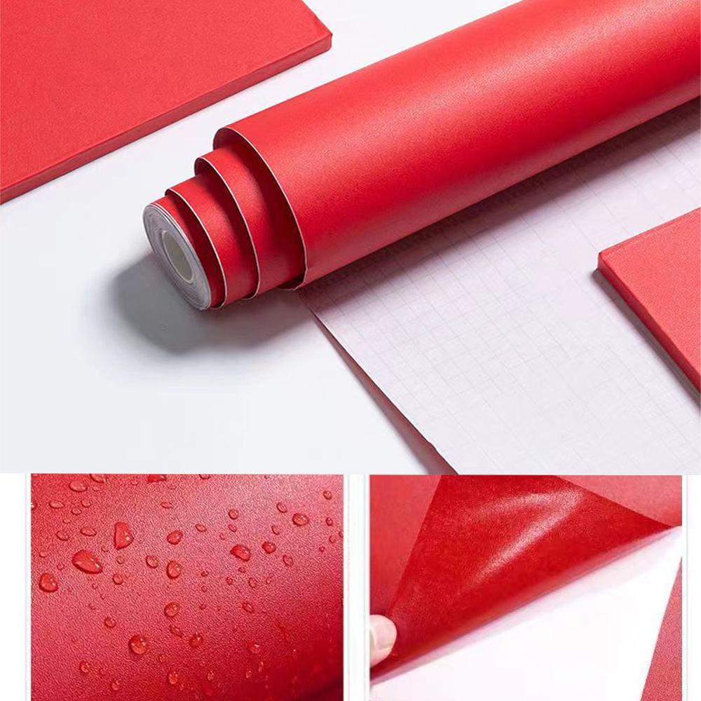 Solid Color Matte Frosted Contact Paper Vinyl Self Adhesive Waterproof Wallpaper for Home Decor Peel and Stick Sticker