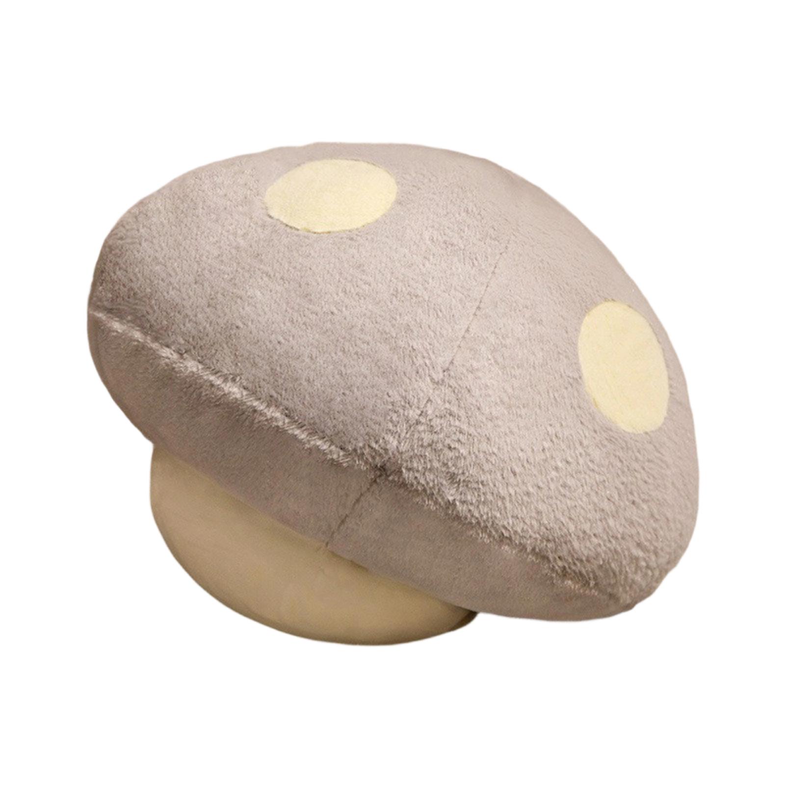 

Soft Plush Mushroom Pillow Stuffed Toy Cushion Decorative Plush Mushroom Shape Cushion for Home Office Bedroom Use One Size