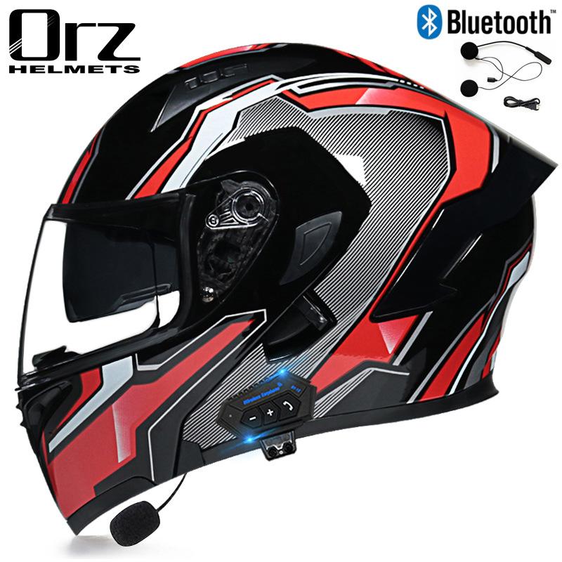 Orz Helm für Herren und Damen, Elektrofahrzeug-Persönlichkeit, cooler Bluetooth-Universal-Helm, nicht motorisiert, für Auto, Elektrofahrzeug und