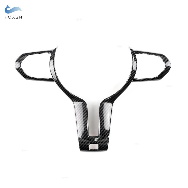 ABS Carbon Texture Car Interior Steering Wheel Cover Trim For BMW F Chassis F06 F10 F11 F12 F15 F16 F20 F21 F22 F23 F30 F32 F34