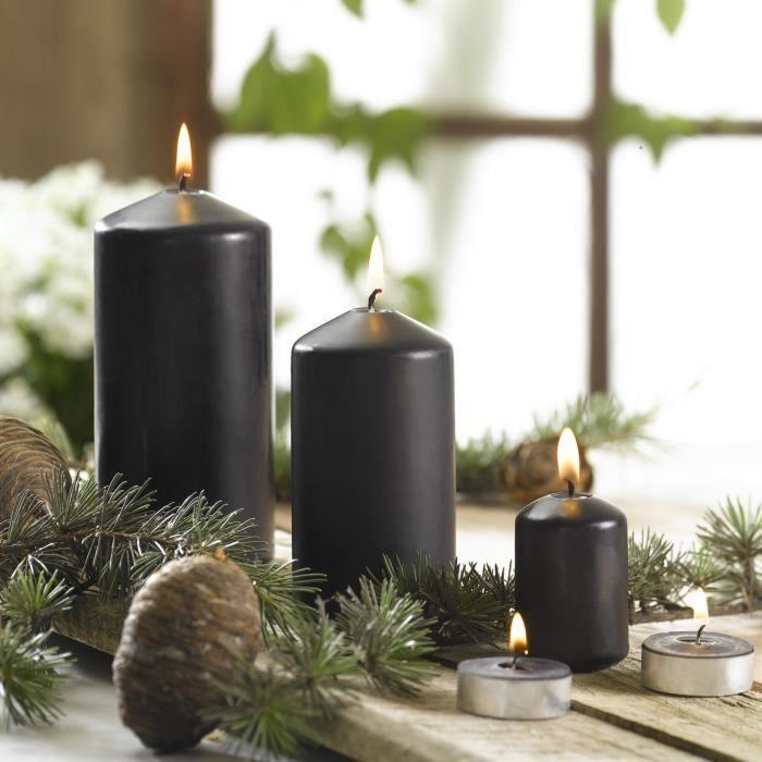 Bougies Chauffe-plat - Lot De 6 - Bois De Cèdre - Diamètre 5.5 Cm - Mixte