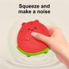 Pet Toy Molar Teeth Guard Soft Tough Chew Toy Cartoon Fruit Animal Design Bite-Resistant Tooth Cleaner Dog Toy with Built-in Sound