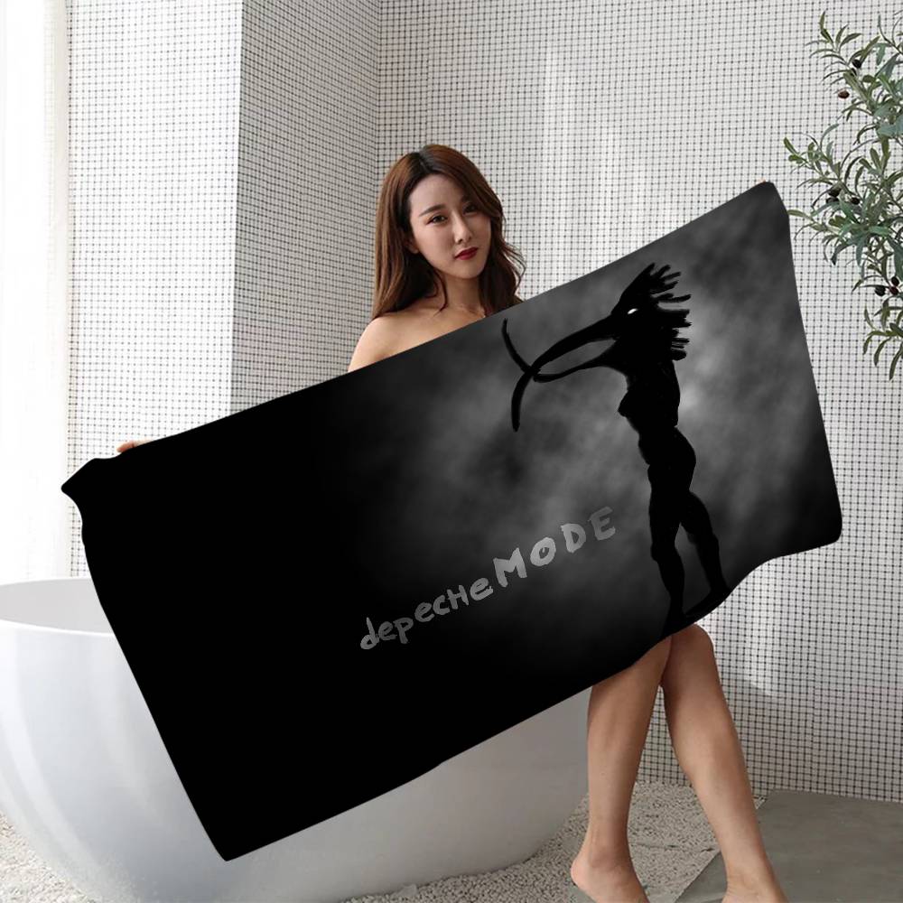 Electronic Rock D-Depeche Mode Anime Beach Swimming Towel Soft Absorbent Washcloth Children's Gifts for Kids Travel Camping Gym